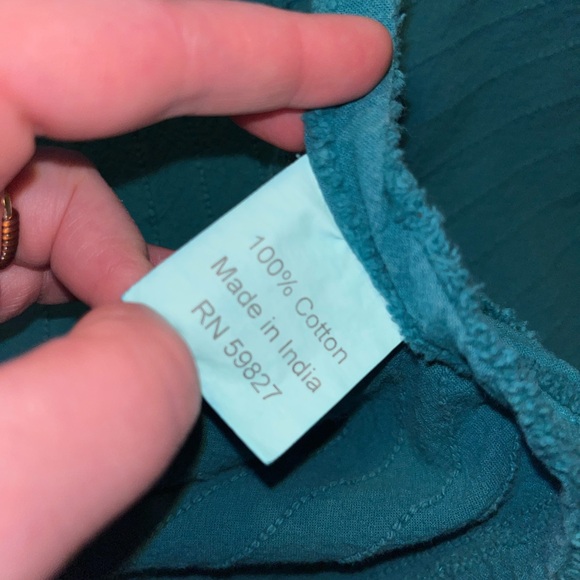 Teal Textured Ribbed Lightweight Blanket~100% Cotton~ King or Cal King - Picture 11 of 15